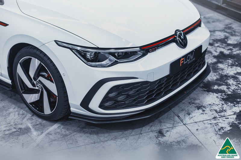 Flow Designs Front Lip Splitter & Bumper Reinforcement Plate | Golf GTI MK8