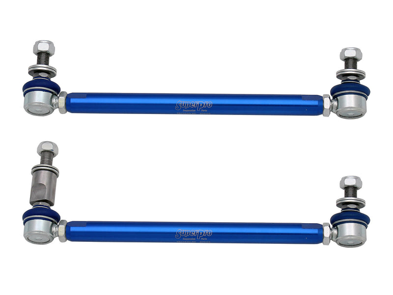 SUPERPRO FRONT SWAY BAR LINK KIT - HEAVY DUTY ADJUSTABLE | A3, GOLF & JETTA